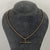 T-Bar Twist Rope Chain Necklace 9ct 9k Yellow Gold - 18"