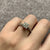 Diamond .33ct Square Cluster Engagement Ring 9ct 9k White Gold - Size P