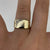 Diamond Signet Ring With Link Shoulders 9ct 9k Yellow Gold - Size L 1/2