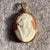 Vintage Cameo Pendant 9ct 9k Yellow Gold