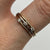 Diamond Trilogy Split Shank Two Tone Band Ring 9ct 9k Yellow Gold - Size O