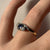 Sapphire & Diamond Trilogy Twist Bypass Ring 18ct 18k Yellow Gold - Size K 1/2