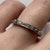 Antique Diamond Half Eternity Ring Platinum & 18ct 18k Yellow Gold  - Size M