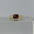 Diamond Signet Textured Shank Ring 9ct 9k Yellow Gold - Size G 1/2