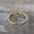 Ruby & CZ Band Stacking Ring 9ct 9k Yellow Gold - Size M