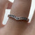 Diamond Wishbone Channel Set Ring 18ct 18k White Gold - Size L