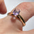 Amethyst Oval Cut Soliataire Ring 9ct 9k Yellow Gold  - Size J