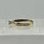 Diamond .15ct Solitaire Two Tone Ring 9ct 9k Yellow Gold - Size K