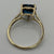 Blue Topaz Heart Cut Solitaire Ring 10ct 10k Yellow Gold - Size S