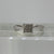 Diamond .10ct Illusion Square Cluster Ring 9ct 9k White Gold  - Size L