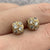 Hoop Earring Ball Accessories Iced CZ Y2K 9ct 9k Yellow Gold