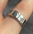 Diamond Signet Ring 9ct 9k White Gold - Size Q