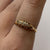 Antique Diamond .10ct Boat Ring 18ct 18k Yellow Gold - Size N