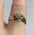 Diamond Cluster Foliate Accents Ring 9ct 9k Yellow Gold  - Size O