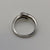 Diamond Bypass Ring 9ct 9k White Gold - Size M