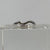 Diamond Wishbone Wave Ring 9ct 9k White Gold - Size P