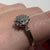 Diamond Cluster Tiered Ring 9ct 9k Yellow Gold - Size N