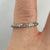 Diamond 0.08ct Half Eternity Ring 9ct 9k White Gold - Size I