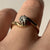 Diamond Bypass Twist Solitaire Illusion Setting Ring 9ct 9K Yellow Gold - Size J