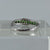 Green Tsavorite Garnet Channel Set Wave Ring 9ct 9k White Gold  - Size P