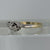 Diamond 1930s Bypass Platinum Set Trilogy Ring 18ct 18k Yellow Gold - Size R