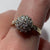 Diamond Cluster Ring 9ct 9k Yellow Gold  - Size N