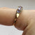 Tanzanite & Diamond Twist Channel Ring 9ct 9k Yellow Gold - Size S 1/2