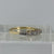 Antique Four Diamond .25ct Platinum Set Ring 18ct 18k Yellow Gold - Size Q 1/2