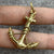 Anchor Rope Nautical Pendant 18ct 18k Yellow Gold