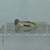 CZ Cluster Bypass Ring 14ct 14k Yellow Gold  - Size Q