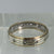 White Spinel Full Eternity Two Tone Band Ring 9ct 9k Yellow Gold - Size N