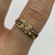 Light Pink Spinel Five Stone Band Ring 9ct 9k Yellow Gold - Size N 1/2