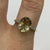 Diaspore & White Topaz Accent Ring 9ct 9k Yellow Gold - Size Q