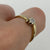 Diamond Solitaire Bypass Ring 9ct 9k Yellow Gold - Size O