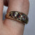 Garnet Diamond Amethyst Multi Gem Filigree Ring 9ct 9k Yellow Gold  - Size P