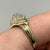 Diamond Heart Cluster Ring 9ct 9k Yellow Gold - Size O