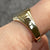 Signet Engraved Ring 9ct 9k Yellow Gold - Size V