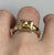 Citrine Square Cut Bezel Set Ring 14ct 14k Rose Gold  - Size O