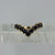 Sapphire Wishbone Ring 9ct 9k Yellow Gold - Size K 1/2