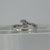 Pear Cut Iolite & Diamond Bypass Ring White Gold 9ct 9k - Size L