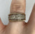 Diamond Pave Set Rope Edge Band Ring 9ct 9k Yellow Gold  - Size N