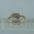 Tanzanite & Diamond Foliate Cluster Bypass Ring 9ct 9k Yellow Gold - Size Q