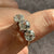 White Spinel 4ct Trilogy Heirloom Ring 18ct 18k Yellow Gold - Size O