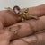 Antique Amethyst & Seed Pearl Foliate Brooch Pendant 9ct 9k Yellow Gold