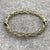 Twisted Hinge Opening Bangle Bracelet Two Tone White Yellow Gold 9ct 9k