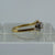 Antique Art Deco Diamond Bypass Platinum Set Ring 18ct 18k Yellow Gold - Size K