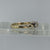 Solitaire Diamond Bypass Twist Ring 9ct 9K Yellow Gold - Size L