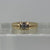 Solitaire .15ct Diamond Gypsy Ring 9ct 9k Yellow Gold - Size O