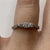 Antique Diamond & Platinum Trilogy Ring 18ct 18K Yellow Gold - Size J 1/2