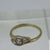 Antique Diamond Trilogy Bypass Ring 18ct 18k Yellow Gold - Size I 1/2